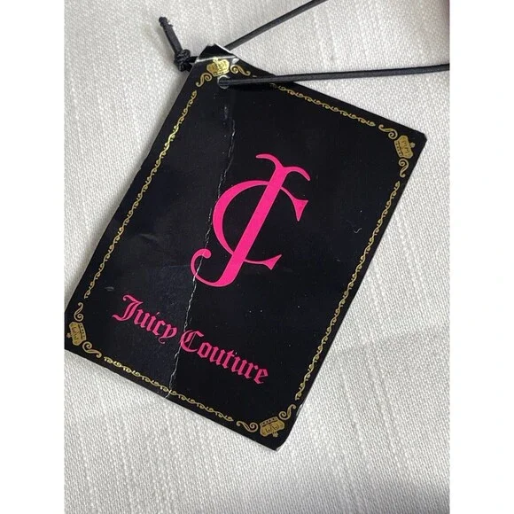 Juicy Couture Matallic Pink Denim Tote Bag New - Picture 6 of 8